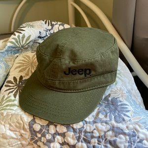 NWOT, Jeep Hat, Army Green, Adjustable Velcro